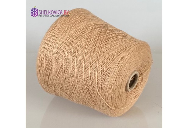 50% baby альпака, 25% кашемир, 25% шелк, медовый персик (Honey Peach)(2/12=600м/100г)