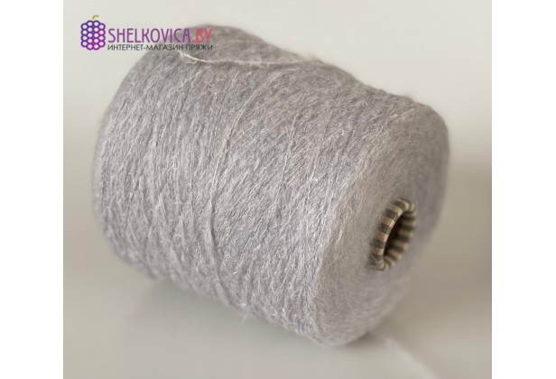 90% вспушенный меринос, 10% Па, серый (Grigio)), 480м в 100г